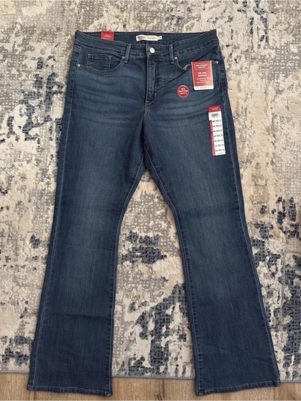Levi's Women’s Dark Wash Mid-Rise Bootcut Jeans